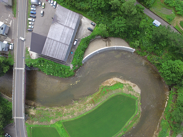 一級河川渋海川堆積土砂撤去・護岸工（その１）工事